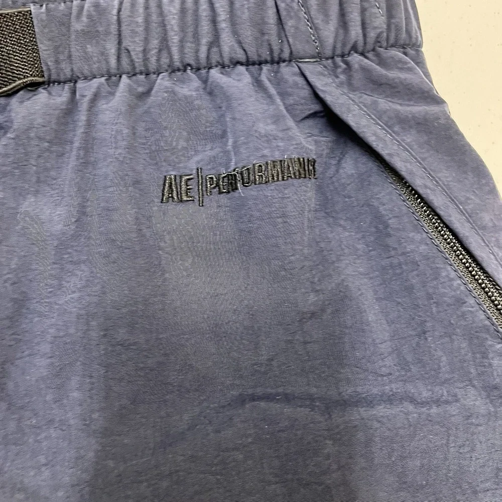 Vintage America Eagle Pants Blue Nylon Cargo Heavyweight Lined Mens M Outdoor